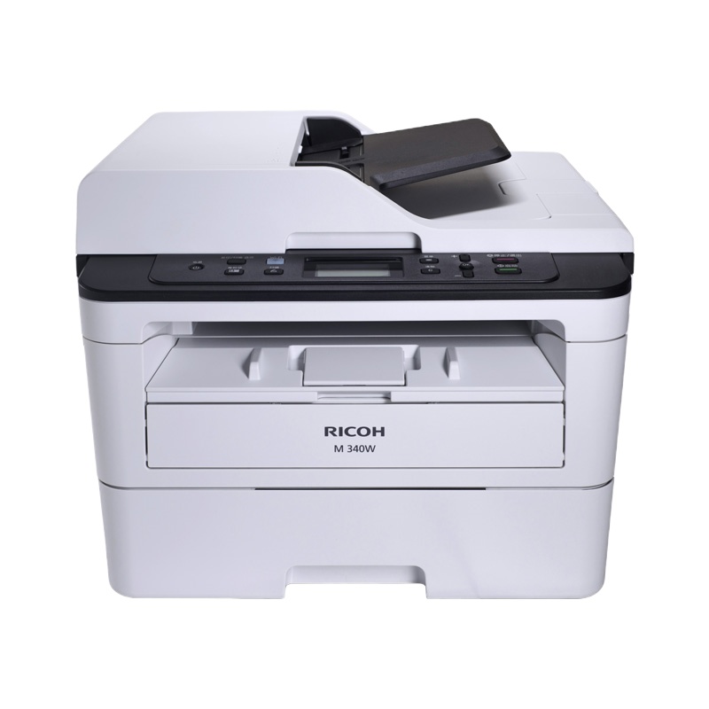 理光（Ricoh）M 340W A4 黑白激光多功能一体机三合一（有线/无线/双面打印/复印/扫描/34页/分钟）-SZ