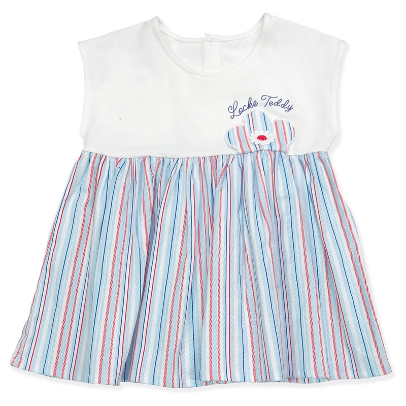 洛克泰迪女童连衣裙2020夏季无袖新款儿童拼接裙薄款洋气公主裙韩版女宝宝百褶群