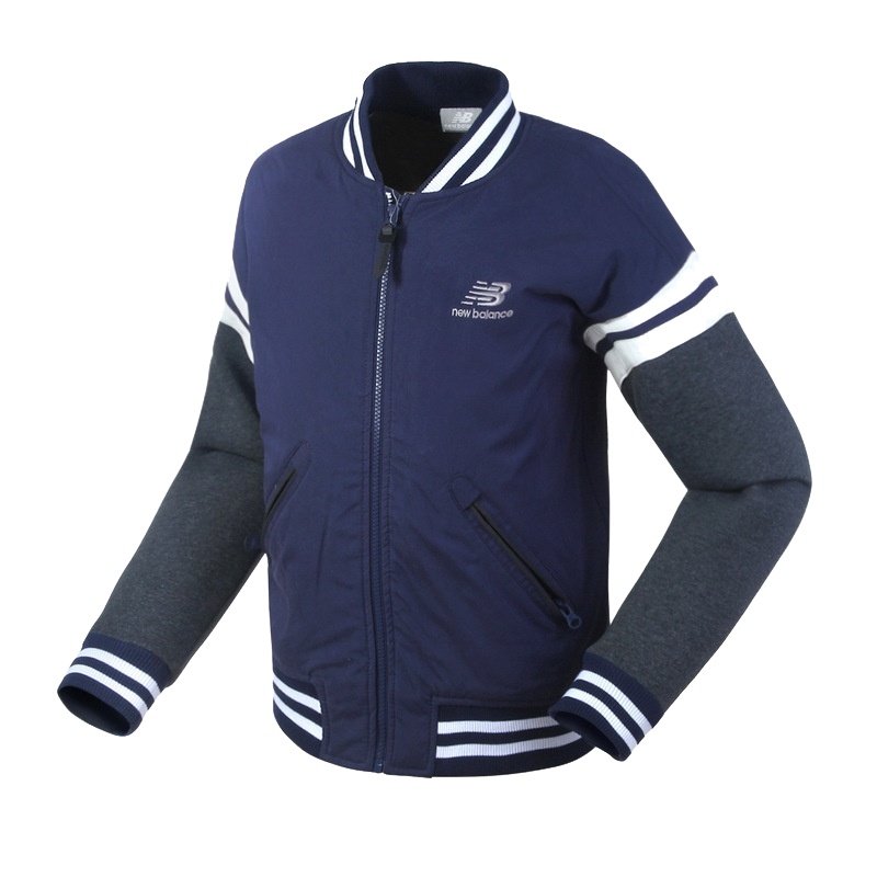 New Balance新百伦女长袖运动夹克棒球外套AWJ53644-CHP