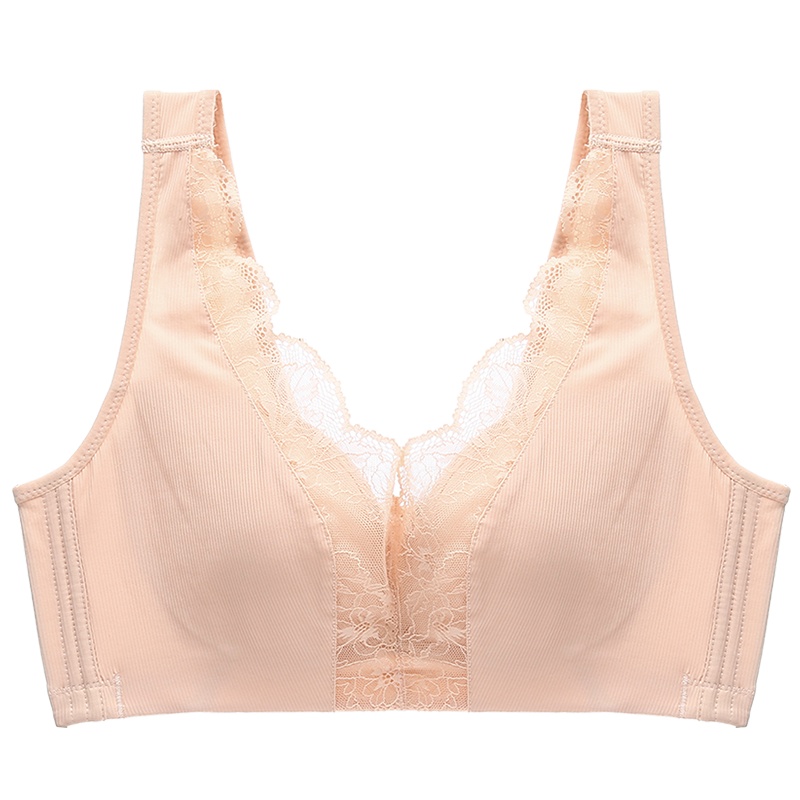 都市丽人【透气薄杯性感蕾丝】U型背心式女士胸罩内衣无钢圈聚拢文胸DB8602