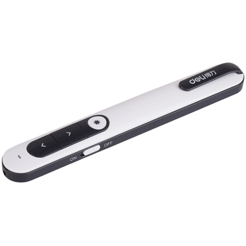 得力(deli)2800 翻页笔 红光 100米遥控距离 灰色