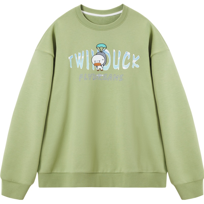 【满198减100预估价：91】森马卫衣男2021春季新款情侣装圆领套头宽松国潮上衣