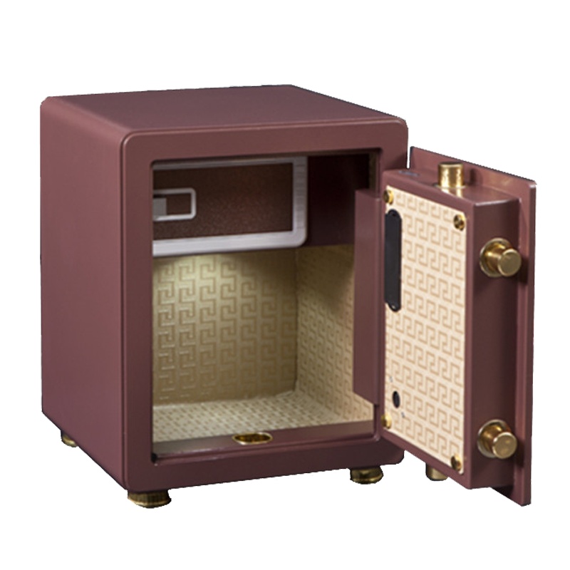 威尔信 L-500 指纹密码锁保险柜 H500*W380*D350mm (单位:件)咖啡金