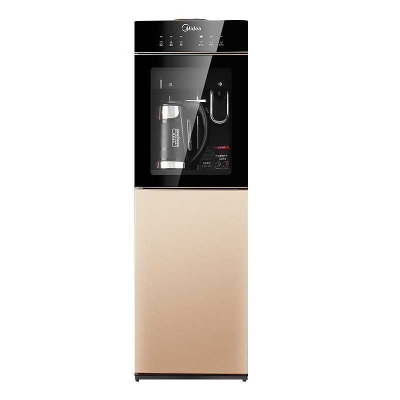 美的(Midea)立式饮水机MYR827S-W柜式家用双门温热型饮水机 童锁键 上置式
