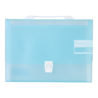 得力风琴包学生多层文件夹手提袋卷子分类资料册收纳盒试卷夹多功能大容量透明高中生插页资料分页神器72509LAN