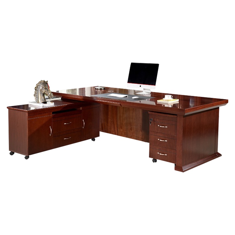 尔迈 现代简约办公家具轻奢经理桌老板大班台总裁主管桌全板式办公桌