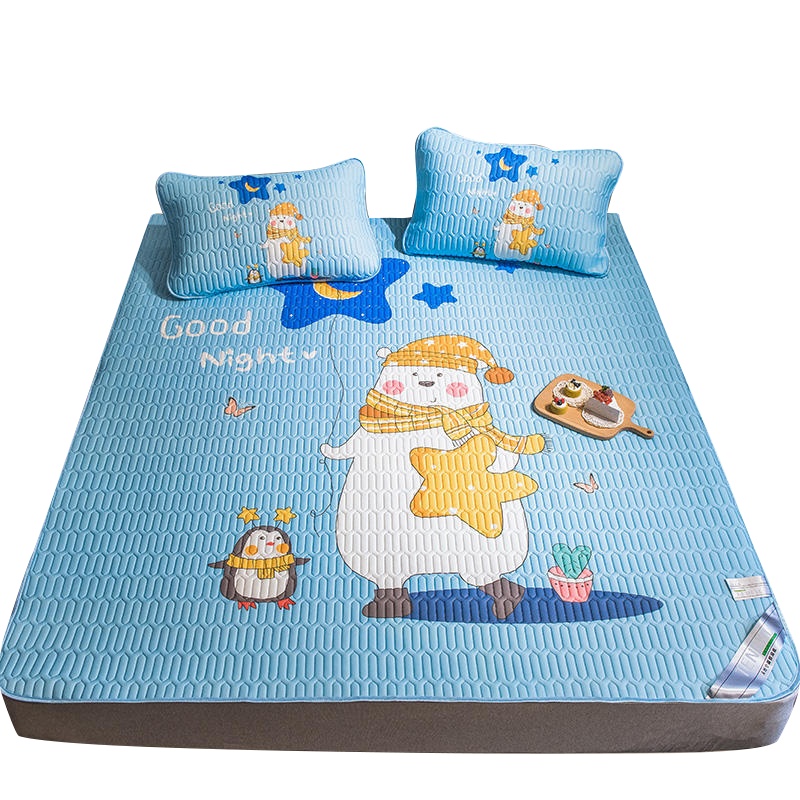 凯诗风尚(CHARSON)凉席三件套 大版冰丝乳胶凉感空调软席子夏季泰国冰丝儿童1.5m可水洗1.8m床