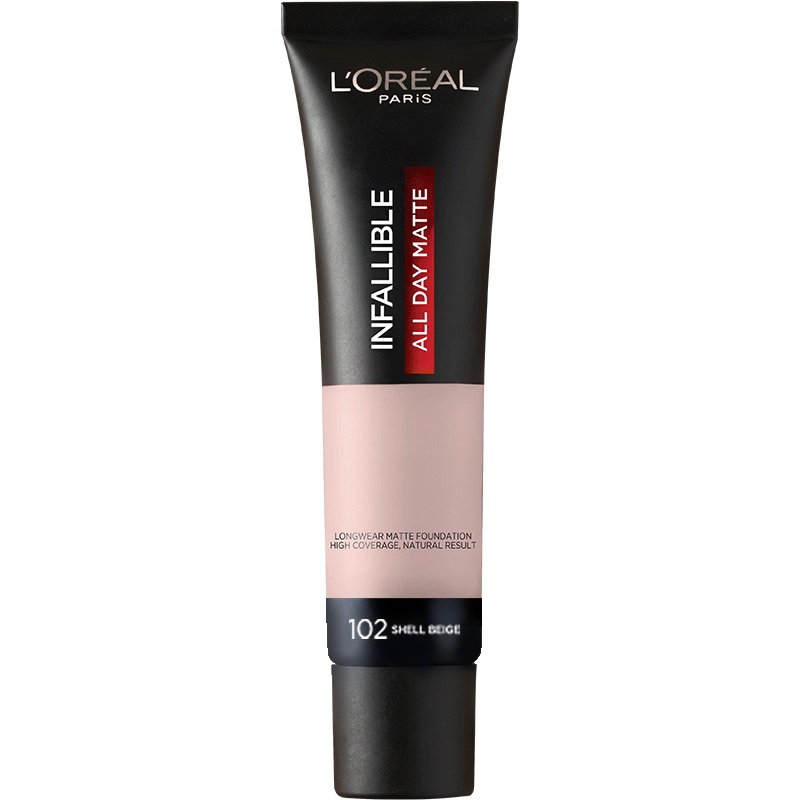 欧莱雅(LOREAL)恒放溢彩持色哑光粉底液 102 35ml/30ml (新旧包装随机发货)