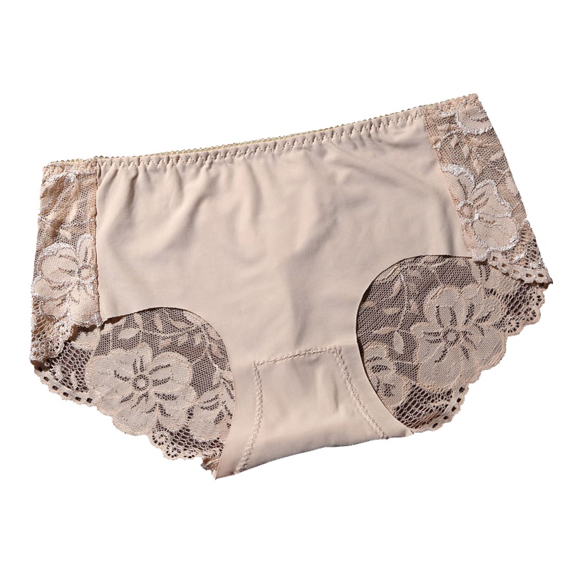 初愫4条装性感蕾丝无痕冰丝女士三角内裤