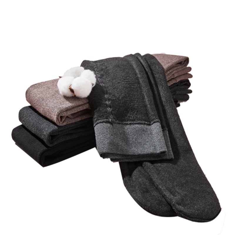 ENK 细条纹显瘦棉质连裤袜女冬季日系中厚款打底加绒丝袜女