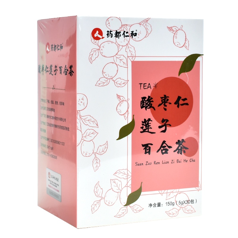 药都仁和 酸枣仁莲子百合茶 大麦枸杞红玫瑰茶 代用茶花草茶 袋泡茶150g