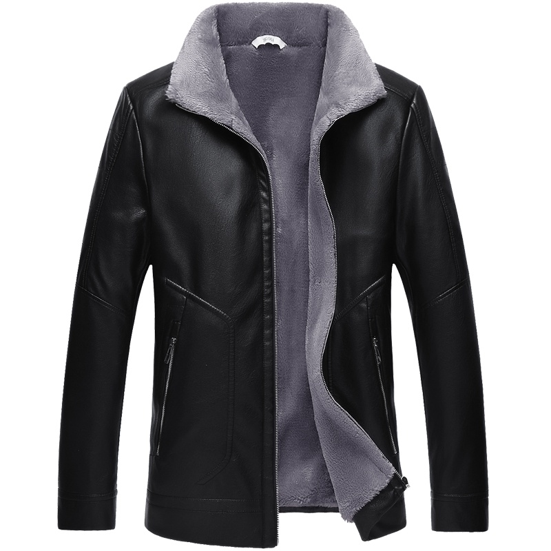 袋鼠(DAISHU)男士秋冬新款商务休闲仿皮皮衣DS18601