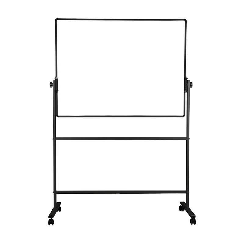 得力(deli)7882支架式双面白板 90*120cm可移动磁性白板 办公会议展示白板