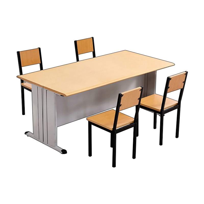 文灵阅览桌学校图书馆阅览室桌椅组合防火面板阅览桌办公长条桌