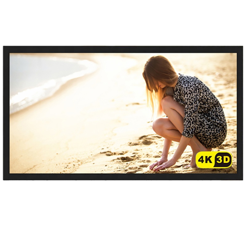 经科JK画框投影幕布投影机投影仪小边框G-W100软幕126寸16:10