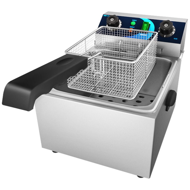 东贝电炸炉商用炸土豆片锅EF-101V电炸锅单缸炸串炸薯条油条机油炸机