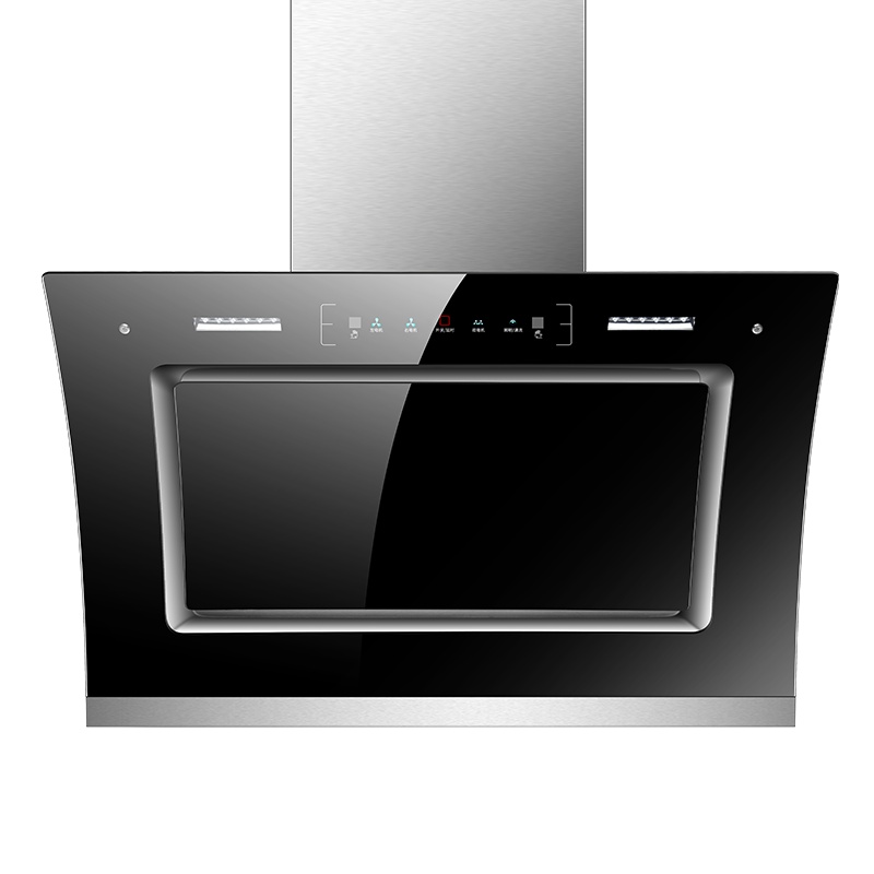 尊威(JOUE)抽吸排油烟机家用厨房大吸力侧吸式玻璃双电机|智能挥手体感+自动热清洗+双电机A022