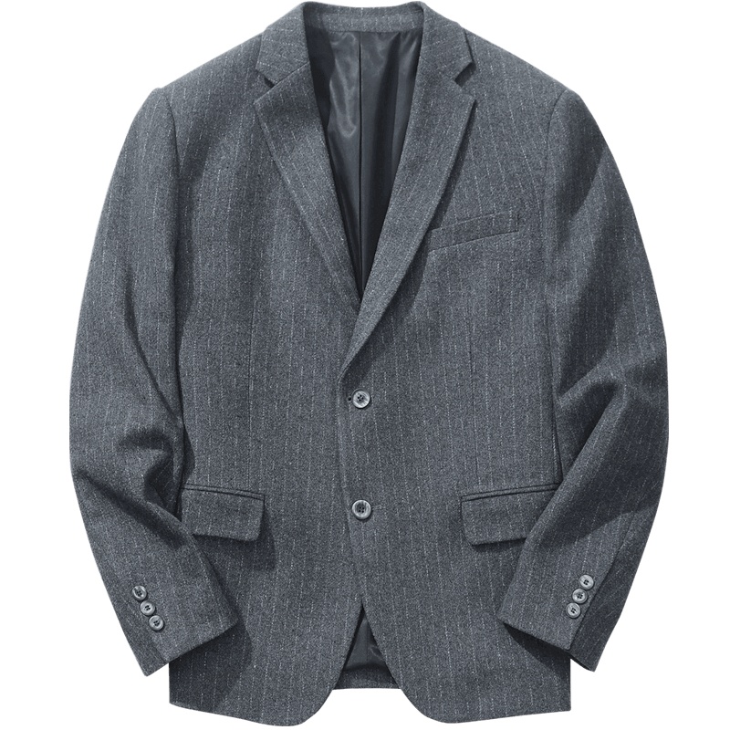 千纸鹤男装商务小西装2019秋青年时尚休闲西服男士外套35178