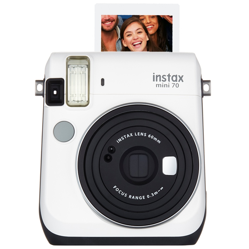 富士(FUJIFILM)INSTAX 拍立得 相机 一次成像 富士小尺寸相机 mini70 白色胶片相机 定制款 皓月白