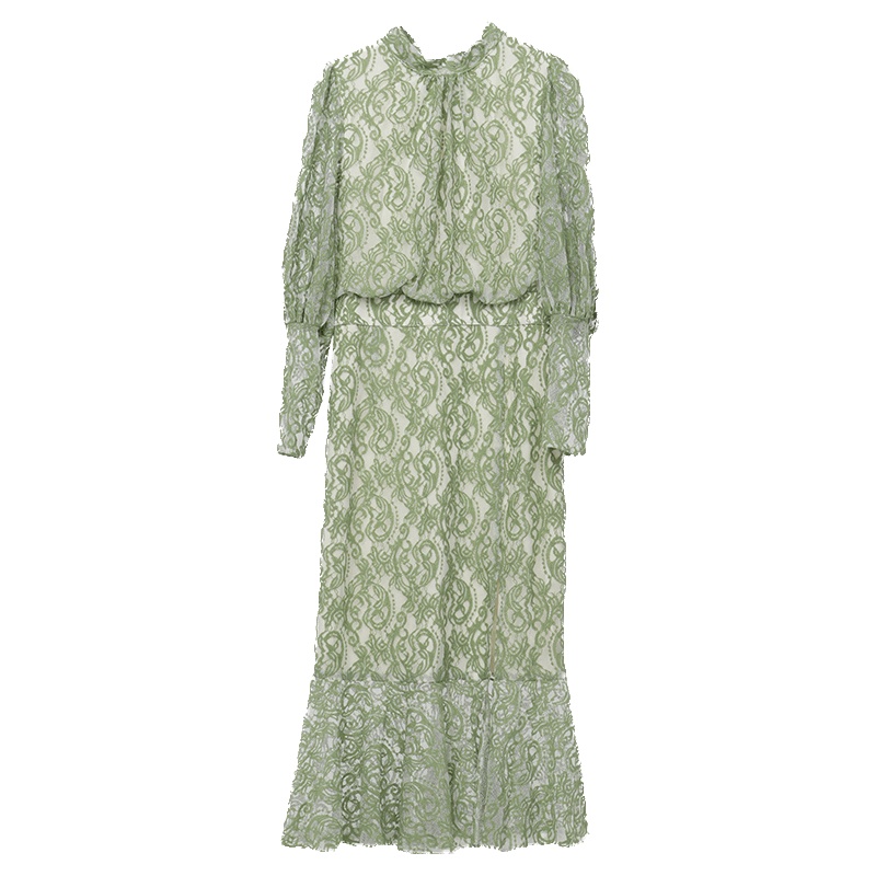 ENJOY'ME鱼尾连衣裙20女装春季新品气质收腰开衩