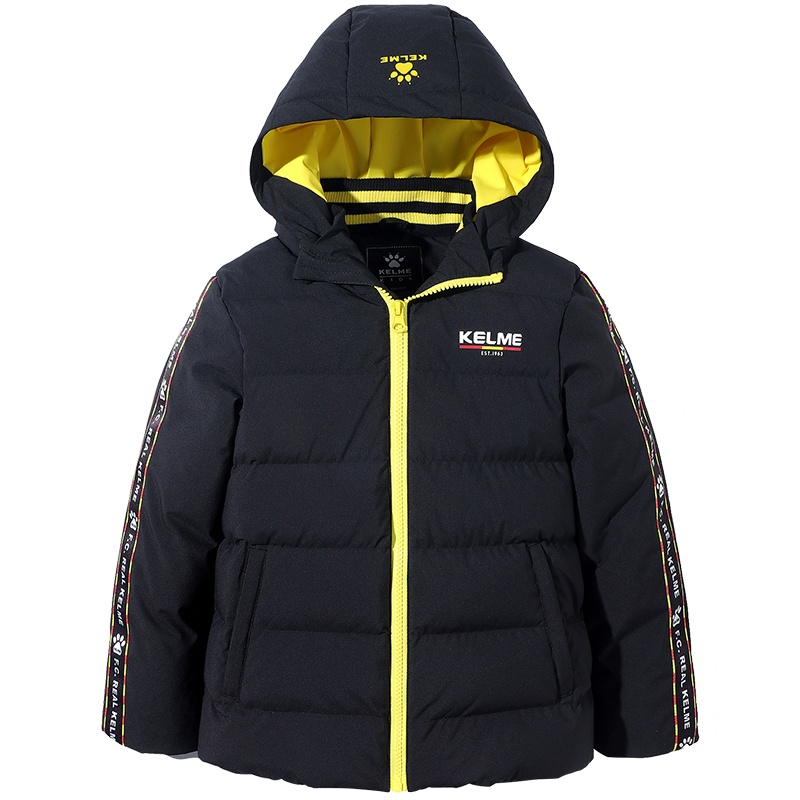 kelme（kids）童装男童羽绒服保暖舒适运动连帽羽绒外套2020冬季