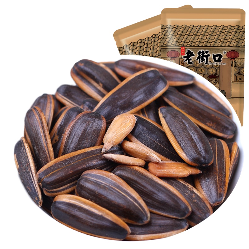 老街口焦糖山核桃味红枣瓜子500g*4袋多规格可选 炒货坚果葵花籽特产零食品批发