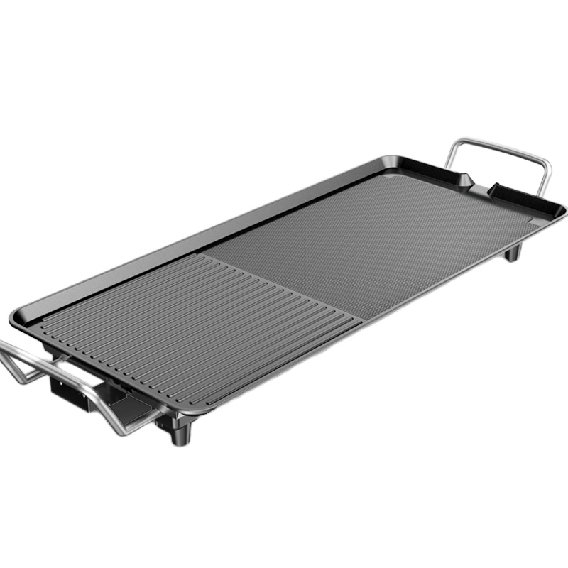 电烧烤炉家用烤肉机电烤盘涮烤韩式多功能室内火锅一体锅烤鱼 [人气爆售]特大号旗舰款适用3-10人送7件套礼包