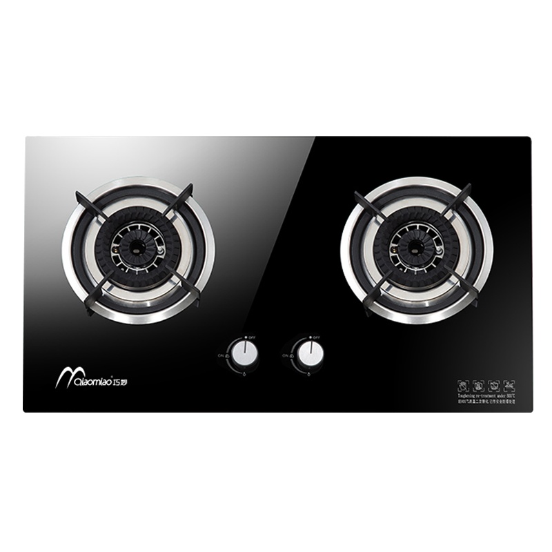 巧妙(QIAOMIAO)燃气灶煤气灶双灶嵌入式台式台嵌两用化玻璃4.2kw大火炉灶台炉具灶煤气炉液化气-Q311自行安装