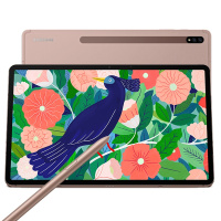 三星(SAMSUNG)平板电脑Galaxy Tab S7+ 12.4英寸高清大屏追剧影音游戏娱乐阅读移动轻薄商务办公本网课学习机6G+128G wifi版 迷雾金