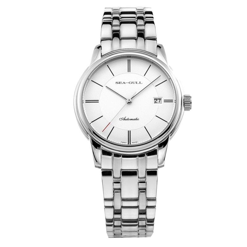 海鸥表(SEAGULL)自动机械表女表简约商务钢带防水女士腕表D816.405L 情侣