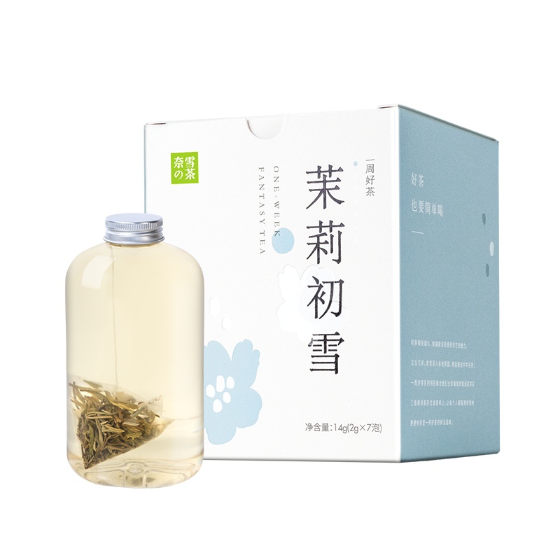 奈雪的茶 茉莉初雪茉莉花茶 一周好茶茶礼盒7袋装花茶袋泡茶茶包 14g