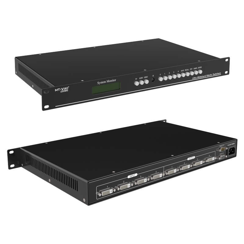 迈拓维矩MT-DV0404 dvi矩阵4进4出高清监控矩阵切换器主机视频矩阵