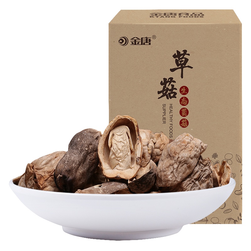 金唐 KTANG 草菇干货80g 兰花菇新鲜草菇干货菌菇食用菌特产