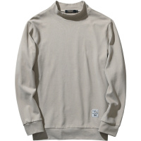 千纸鹤纯棉卫衣男2019秋款修身圆领套头外套男士纯色长袖上衣15177