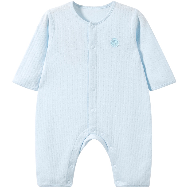 哈贝比（happyB）婴儿连体衣服纯棉幼儿春秋哈衣初生男女宝宝睡衣