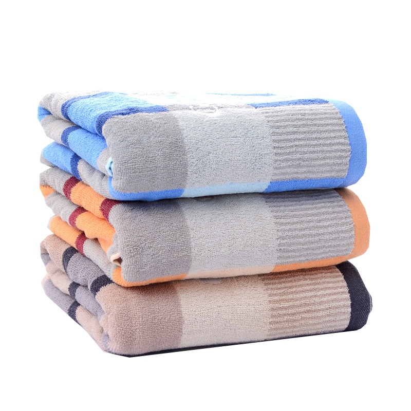 洁丽雅 6983-1A 纯棉强吸水舒适格子加大加厚浴巾 140*70 (单位:件)