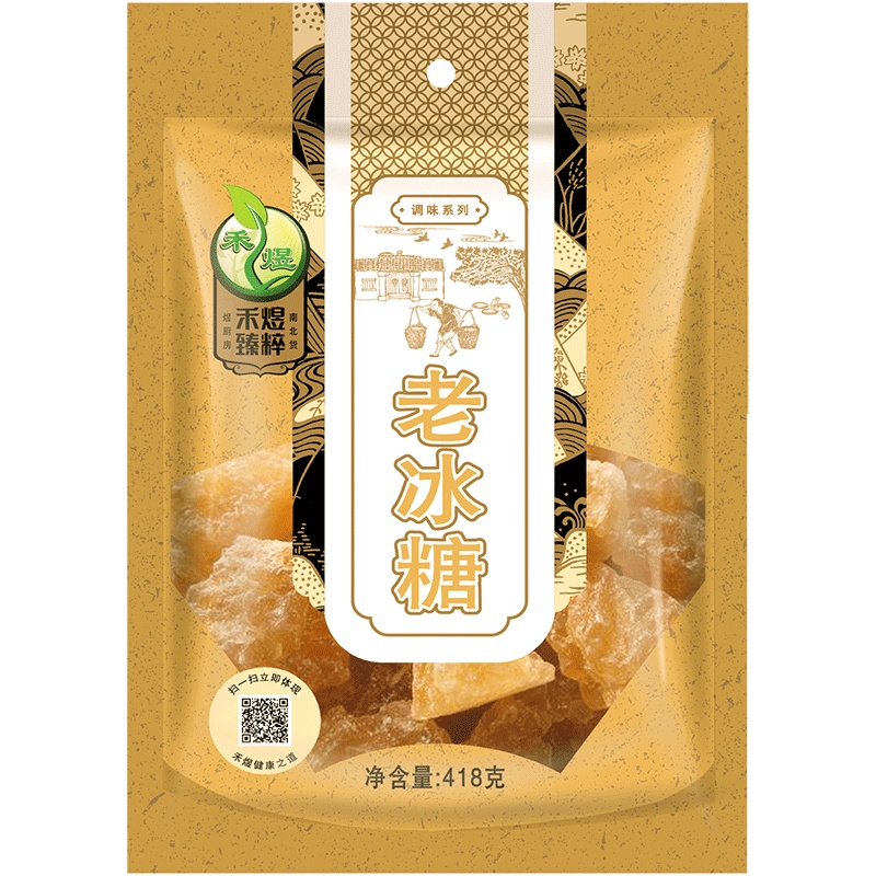 禾煜 老冰糖418g(烘焙原料 冲饮煲汤调味品 老冰糖 多晶冰糖)