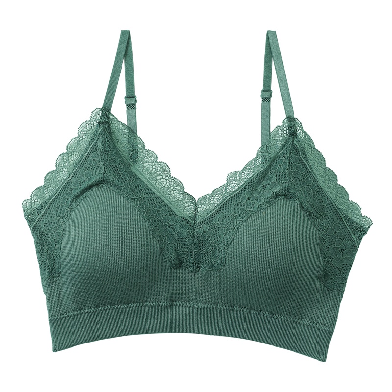 俞兆林内衣女无钢圈文胸美背聚拢少女薄款蕾丝无痕吊带裹胸抹胸女
