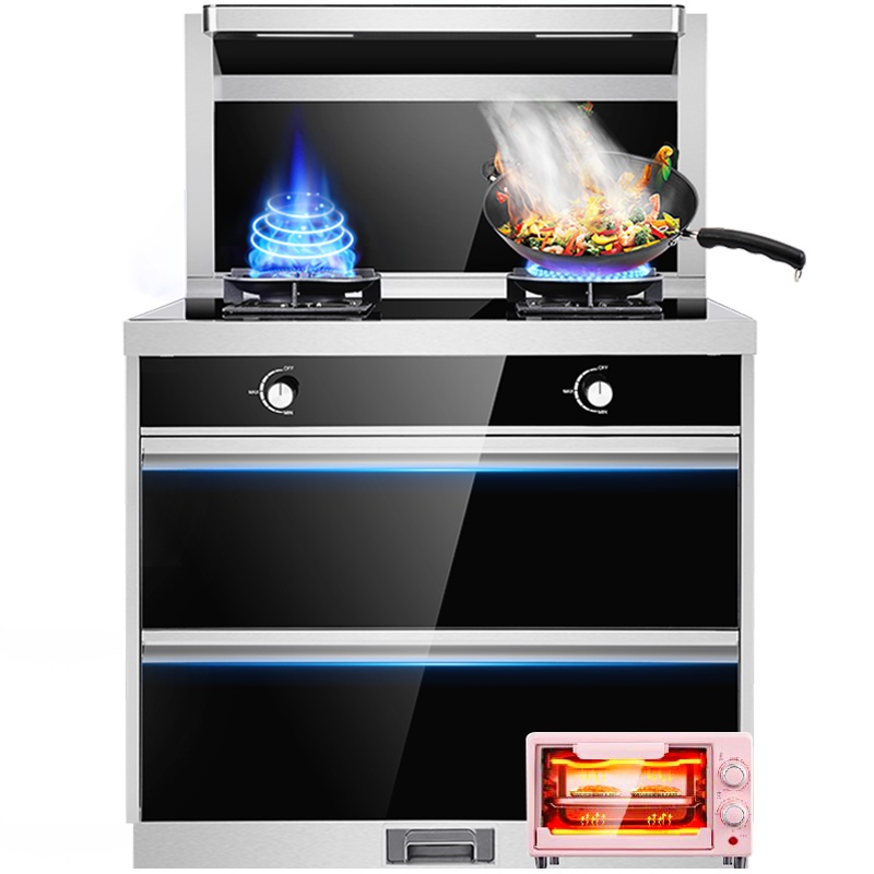 万家乐(Macro)KLW63(B)集成灶 自动清洗顶部保温侧吸抽油烟机燃气灶臭氧紫外线消毒柜家用大吸力 一体式环保灶