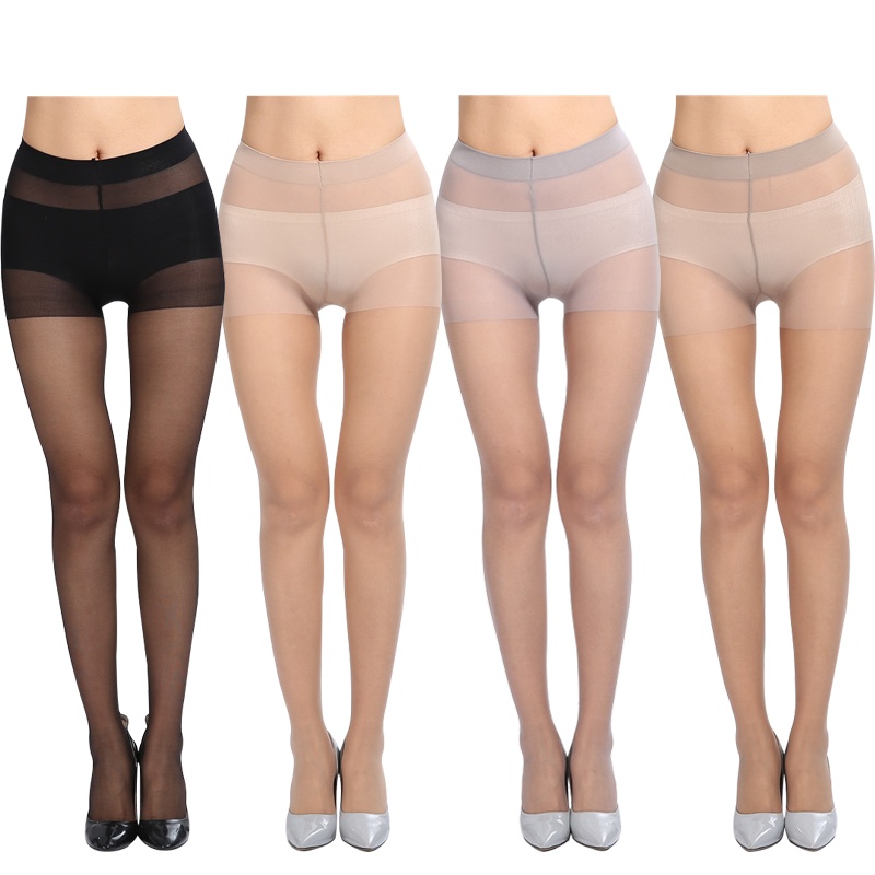 浪莎langsha女士丝袜女夏季薄款防脱丝加裆打底连裤丝袜1双