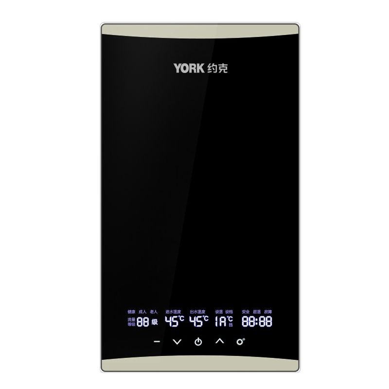 YORK约克智能即热热水器YK-F7 澎湃芯Ⅳ加热 一级能效8500W 完全水电分离 长寿稳定浴室适用