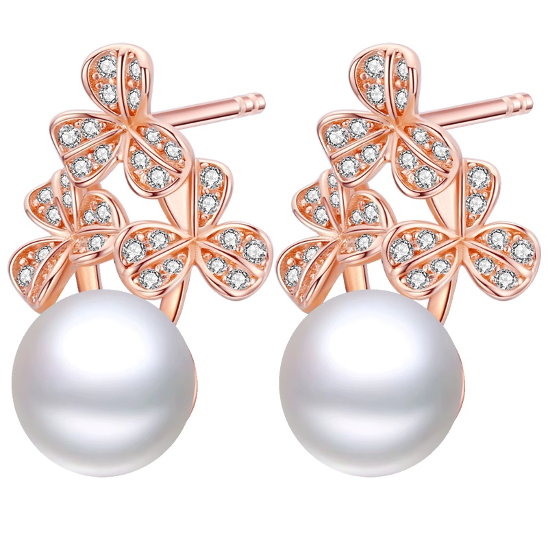 佰色传情珍珠耳环女气质明星复古纯银耳饰欧美夸张大牌耳坠