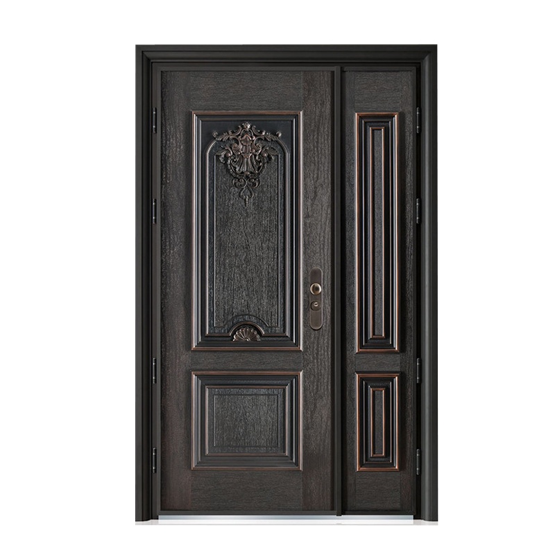 梵蒙 防盗门厂生产甲级防爆门铸铝门拼接防盗门家用别墅高端子母门防盗门定制 入户门 0052