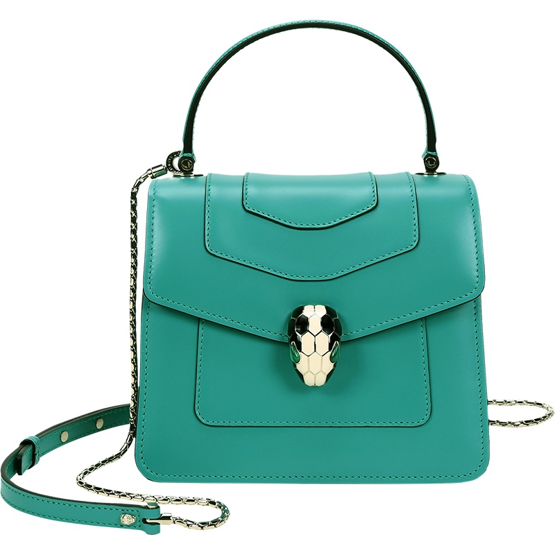 BVLGARI 宝格丽 女士SERPENTI FOREVER系列牛皮蛇头扣手提单肩斜挎包 288709