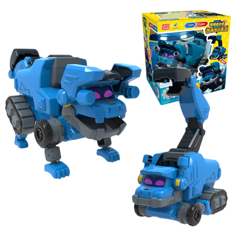 灵动创想(LDCX)帮帮龙出动 3岁以上男孩女孩儿童益智玩具变形机器人发声变形系列-得骆5995