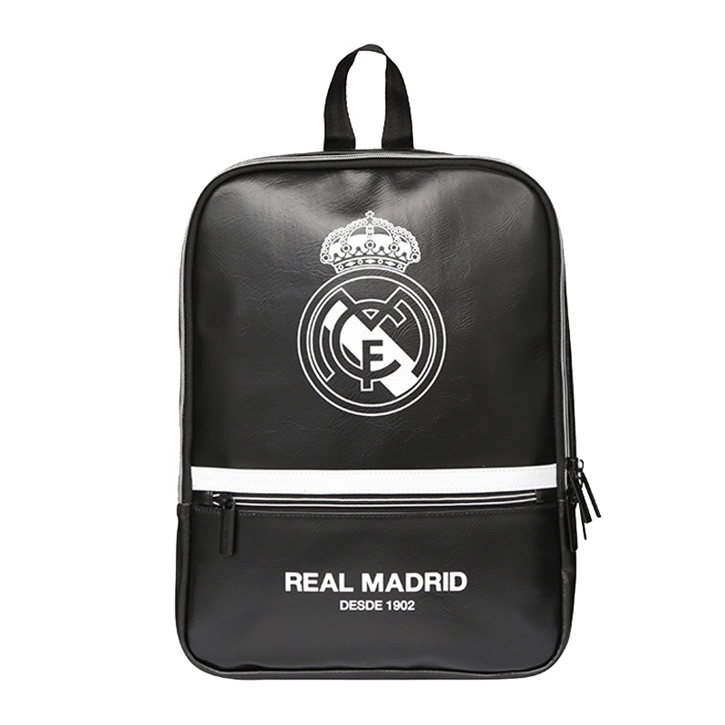 皇家马德里Realmadrid官方正品时尚男女士多功能大容量书包运动户外训练骑行商旅旅行电脑双肩挎包背包黑色