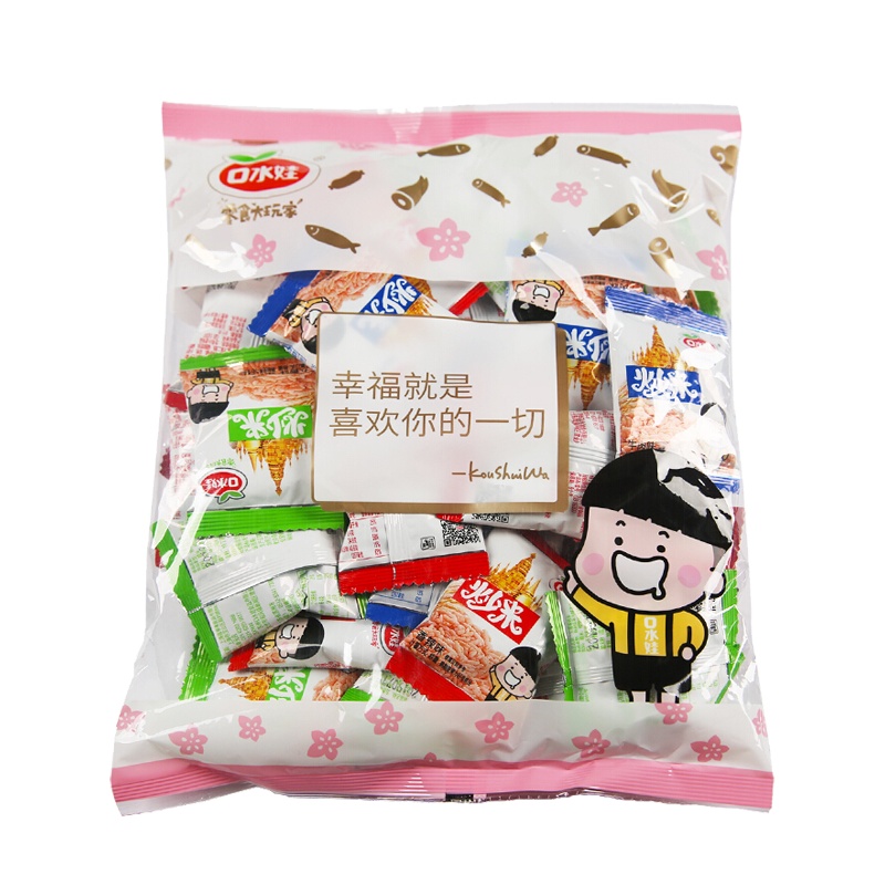 口水娃 休闲零食 泰国风味炒米3口味组合装300g