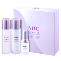 韩国AHC保湿补水控油男女士学生 面部护肤套装礼盒 薰衣草水乳精华3件礼盒套装 80ml*2+30ml