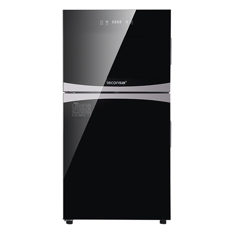 乐创（lecon) ZTP80-BG1 家用消毒柜 立式紫外线消毒柜 小型厨房碗筷柜 商用高温餐具沥水碗柜 80L