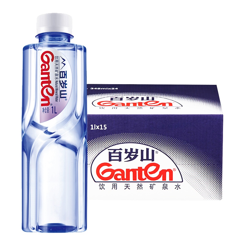百岁山1L 15瓶饮用天然矿泉水 (单位:件)